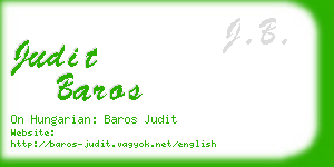 judit baros business card